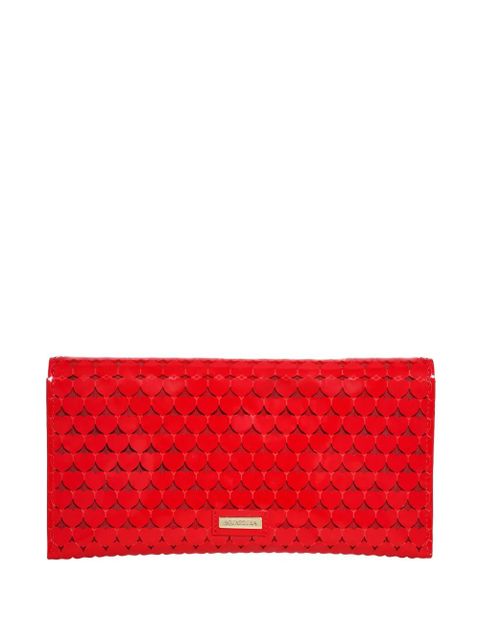Aquazzura Amourose heart-pattern clutch bag - Red