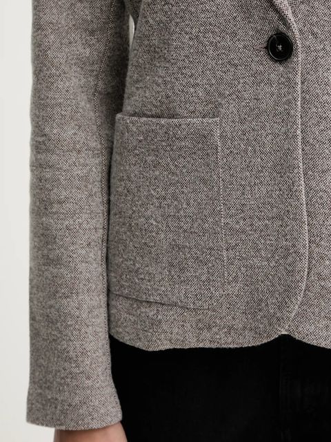 Marc O'Polo marynarka kolor beżowy jednorzędowa wzorzysta 511304458011