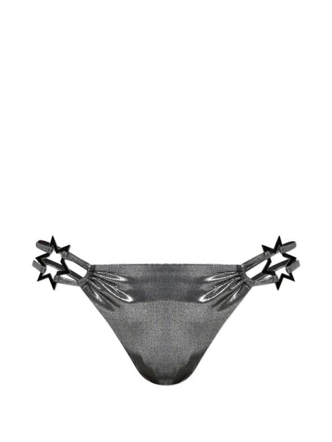 MISBHV star-appliqué bikini bottoms - Silver - zdjęcie produktu nr 1