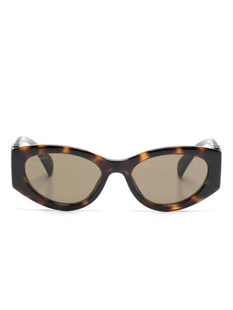 Gucci Eyewear tortoiseshell cat-eye sunglasses - Brown - zdjęcie produktu nr 1