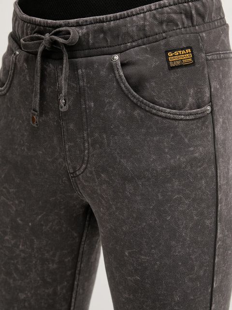 G-Star spodnie dresowe bawełniane damskie kolor szary melanżowe D26106-D249