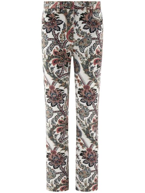 ETRO paisley-print straight-leg jeans - White - zdjęcie produktu nr 1