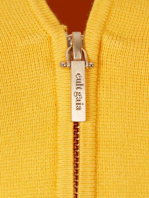 Cult Gaia zip-fastening cardigan - Yellow