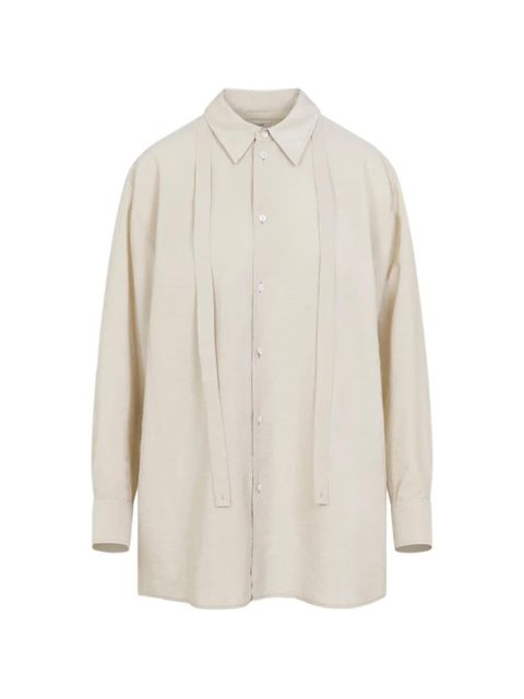 LEMAIRE tie long sleeve shirt - Neutrals - zdjęcie produktu nr 1