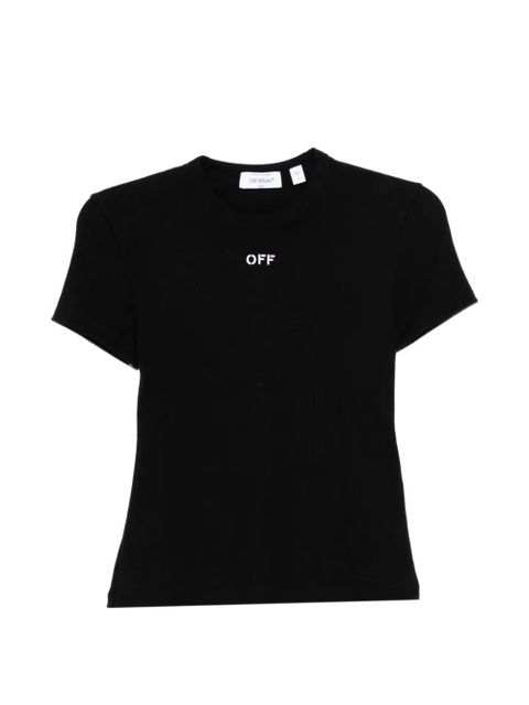 Off-White off stamp ribbed T-shirt - Black - zdjęcie produktu nr 1