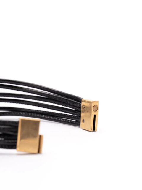 Saint Laurent Babylone Cord bracelet - Black