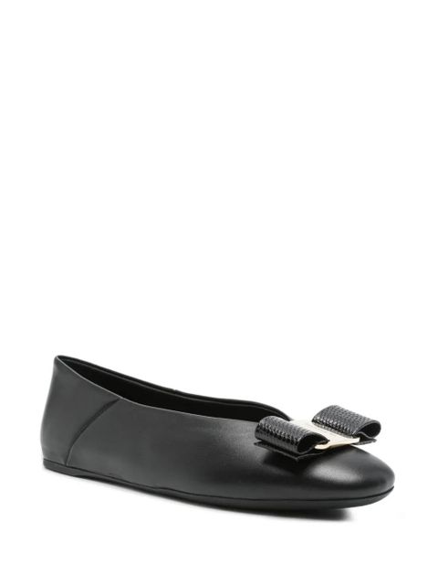 Ferragamo leather ballet flats - Black - zdjęcie produktu nr 2