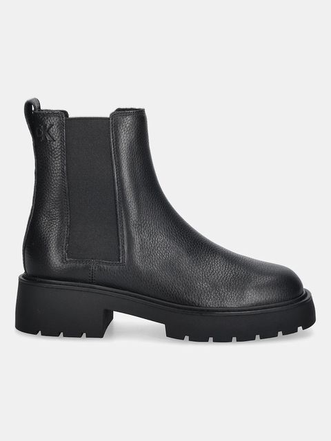 Calvin Klein sztyblety skórzane CHUNKY CHELSEA BOOT LTH - zdjęcie produktu nr 1
