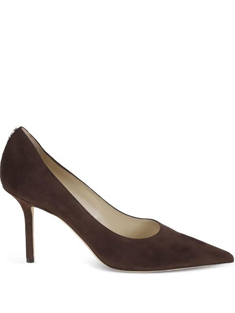 Jimmy Choo pointed fabric court shoes - Brown - zdjęcie produktu nr 1