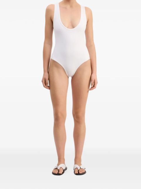 LouLou de Saison scoop-neck swimsuit - White - zdjęcie produktu nr 2