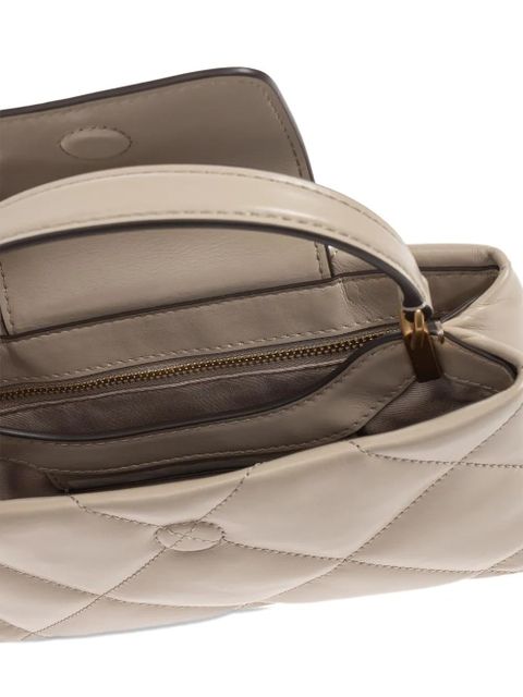 Tory Burch Double T motif quilted-desing tote bag - Neutrals