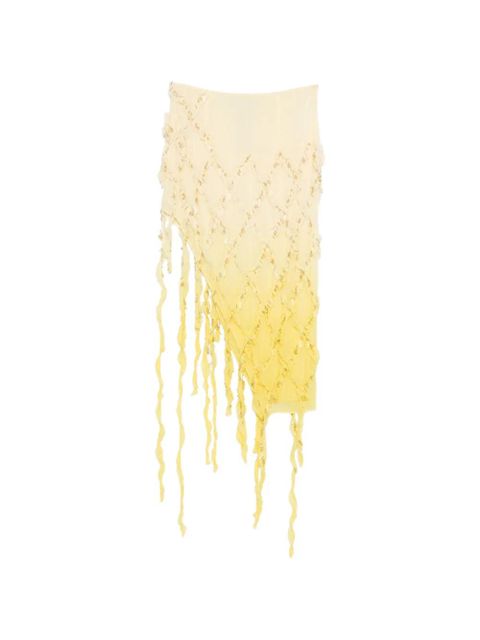Blumarine beaded midi skirt - Yellow - zdjęcie produktu nr 2