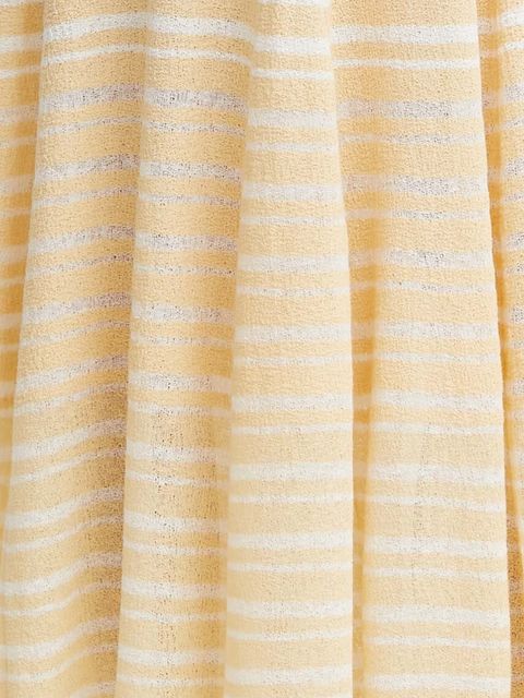 AERON spódnica z domieszką lnu THEO kolor pomarańczowy maxi rozkloszowana AW24SSSK216502 - zdjęcie produktu nr 2