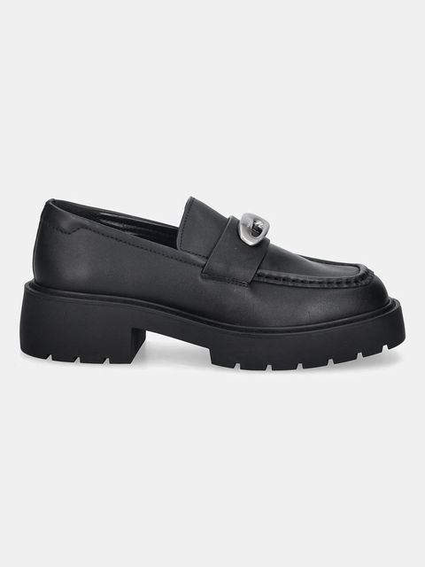 Calvin Klein mokasyny skórzane CHUNKY LOAFER LTH HW - zdjęcie produktu nr 1