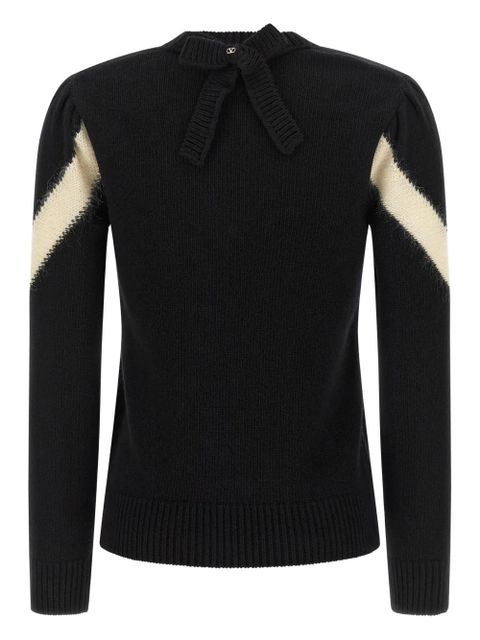 Valentino Garavani bow-detail sweater - Black - zdjęcie produktu nr 2