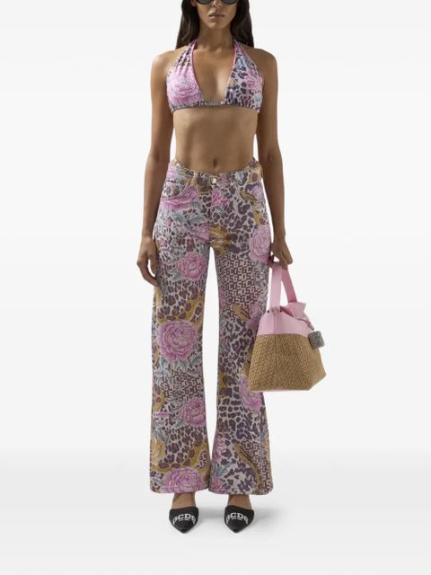 GCDS floral-print trousers - Neutrals - zdjęcie produktu nr 2