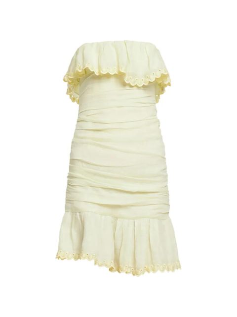 ISABEL MARANT strapless ruffled mini dress - Neutrals - zdjęcie produktu nr 1