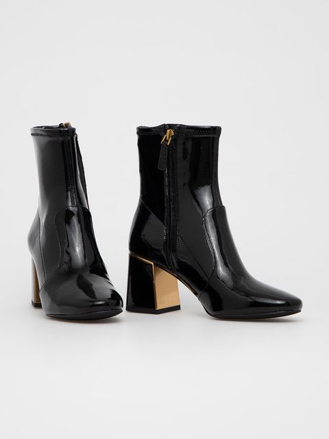 Tory Burch Botki skórzane Gigi Stretch - zdjęcie produktu nr 2