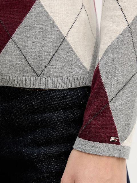 Tommy Hilfiger sweter bawełniany damski kolor szary lekki WW0WW48393