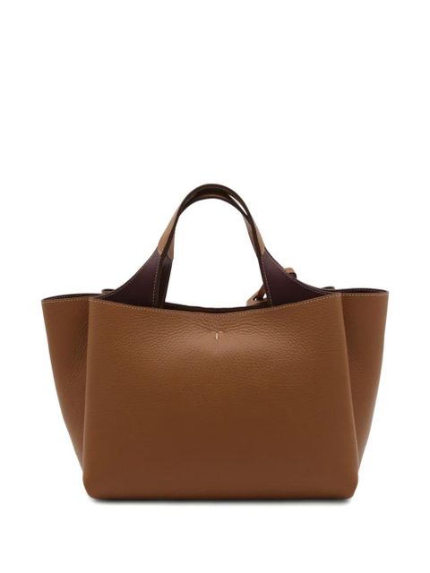Tod's mini textured charm tote bag - Brown - zdjęcie produktu nr 2