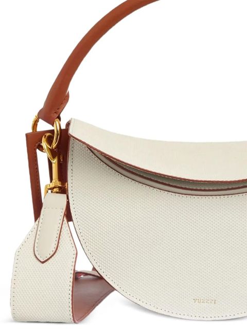 Yuzefi Dip embossed shoulder bag - Neutrals