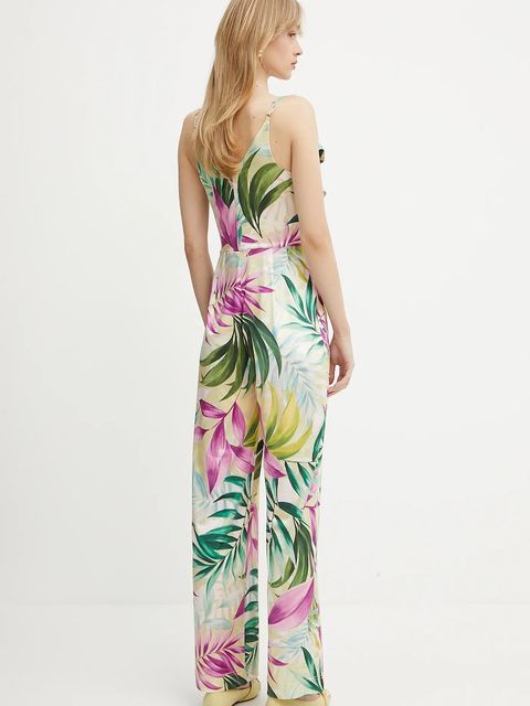 Guess kombinezon ALICE kolor zielony z dekoltem w szpic W5GD72 KBAC2