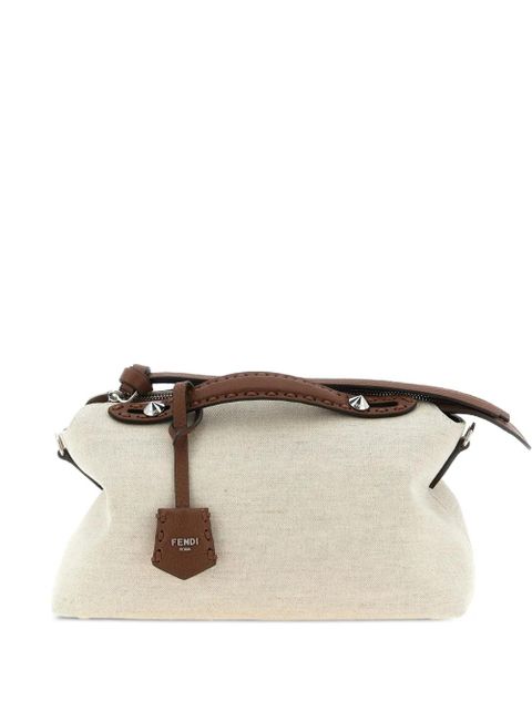 FENDI zip-top saddlery-stitching handbag - White - zdjęcie produktu nr 1