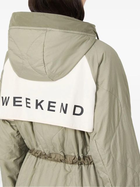 Weekend Max Mara quilted hooded parka - Green