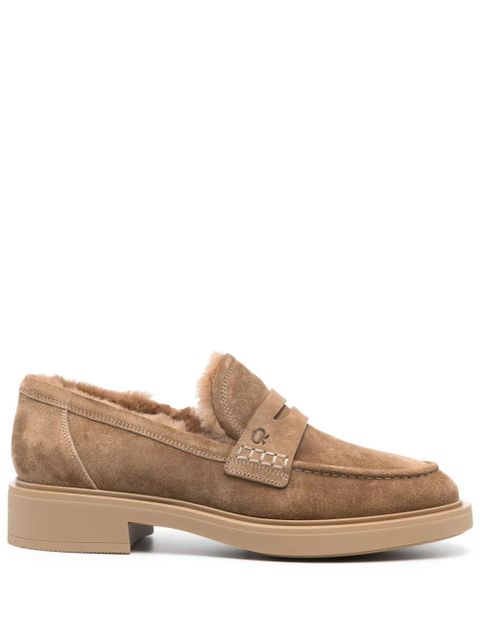 Gianvito Rossi Harris suede loafers - Brown - zdjęcie produktu nr 1