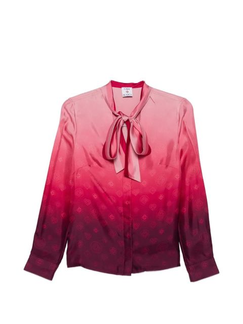 Casablanca gradient bow shirt - Pink - zdjęcie produktu nr 1
