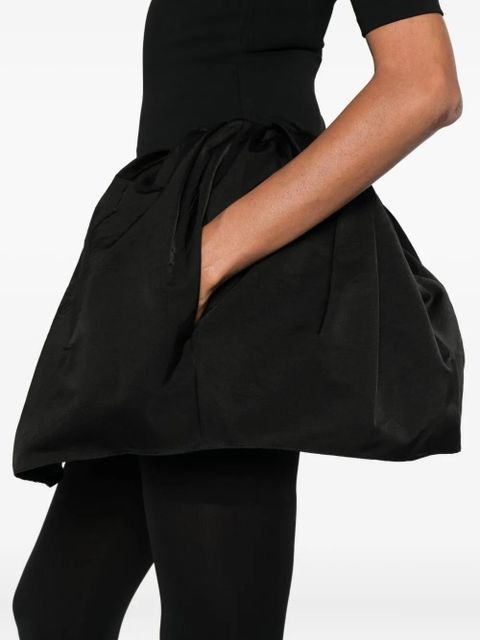 Magda Butrym roll-neck puffball mini dress - Black