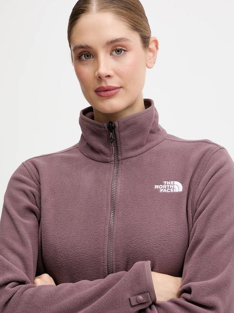 The North Face bluza polarowa damska kolor brązowy gładka NF0A8D2FBQ71