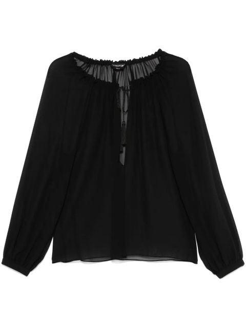 TOM FORD silk blouse - Black - zdjęcie produktu nr 1