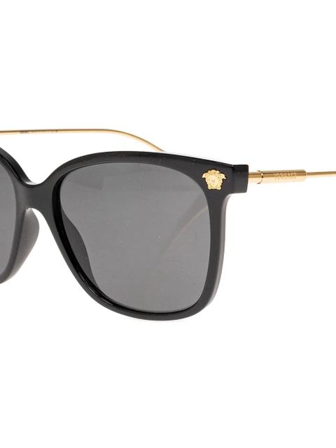 Versace Eyewear Medusa plaque square-frame sunglasses - Black