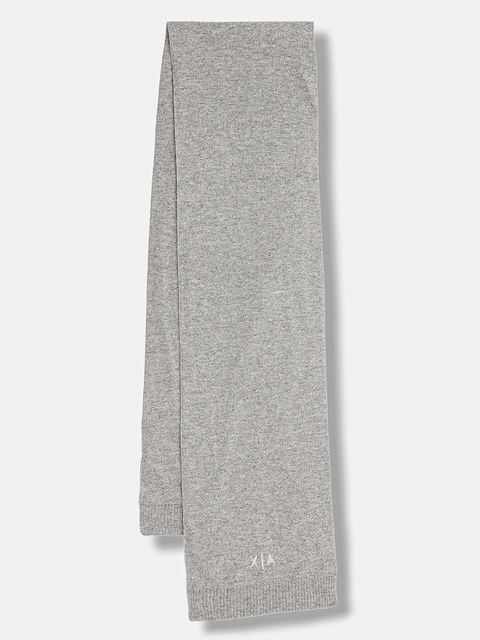Armani Exchange szalik z dodatkiem wełny damski kolor szary XW001520 AF16181 - zdjęcie produktu nr 1