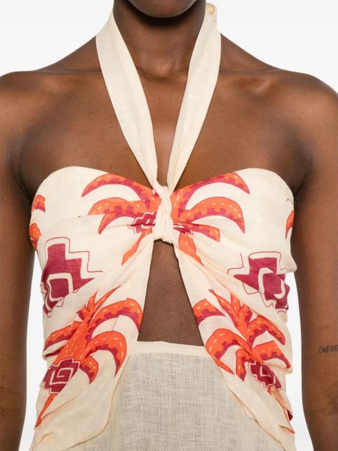 Johanna Ortiz Water Adventure maxi dress - Neutrals