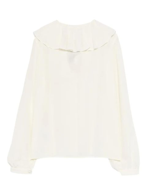 ETRO ruffled-collar shirt - White