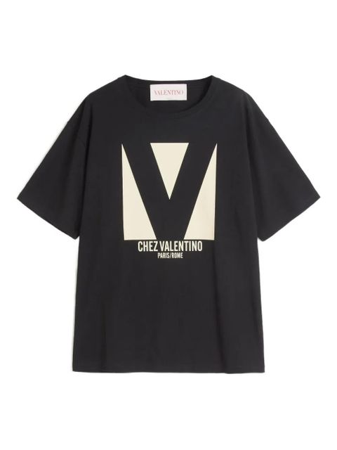 Valentino Garavani Chez-print T-shirt - Black - zdjęcie produktu nr 1