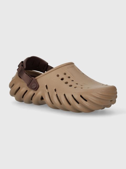 Crocs klapki X - (Echo) Clog kolor brązowy 207937 - zdjęcie produktu nr 1