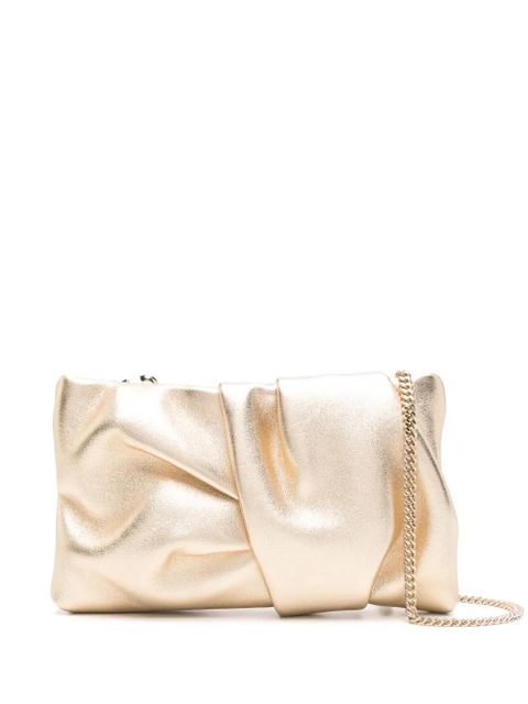 Jimmy Choo Bonny leather clutch bag - Gold - zdjęcie produktu nr 1
