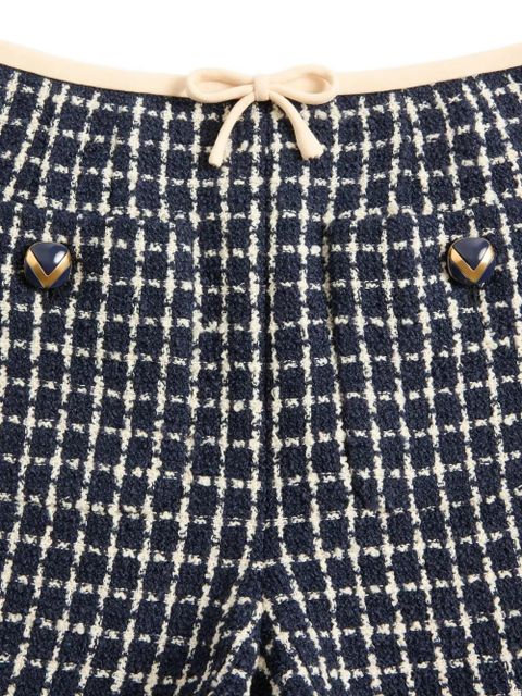 Valentino Garavani bouclé shorts - Blue