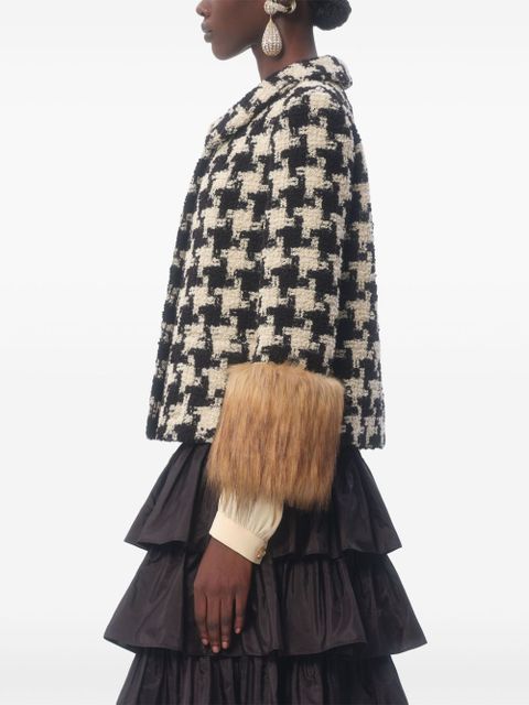Valentino Garavani houndstooth tweed jacket - Neutrals