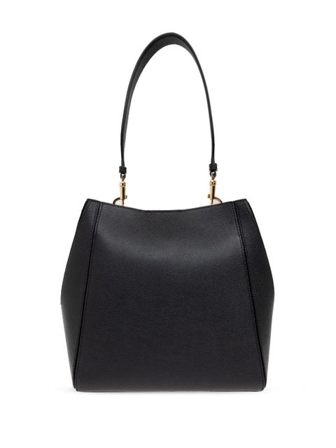 Tory Burch McGraw leather bucket bag - Black - zdjęcie produktu nr 2