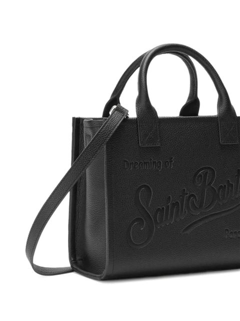 MC2 Saint Barth medium Vanity embossed-logo leather tote bag - Black - zdjęcie produktu nr 2