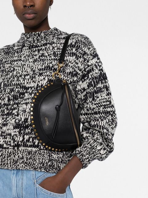 ISABEL MARANT Skano grained-leather shoulder bag - Black