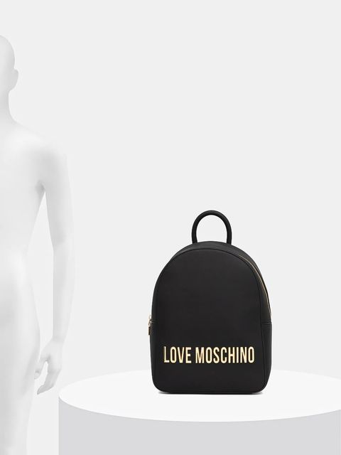 Love Moschino plecak damski kolor czarny duży gładki JC4193PP0NKD0000