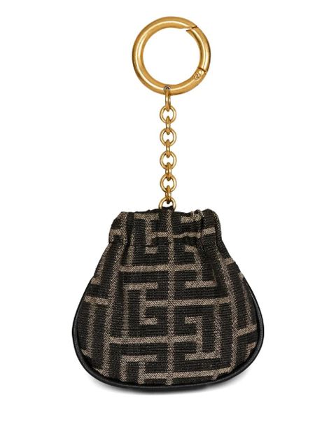 Balmain monogram jacquard keyring - Black - zdjęcie produktu nr 2