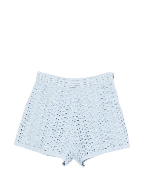 SANDRO crochet zip shorts - Blue - zdjęcie produktu nr 1