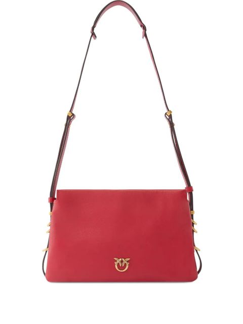 PINKO Love Birds-plaque leather cross body bag - Red - zdjęcie produktu nr 1