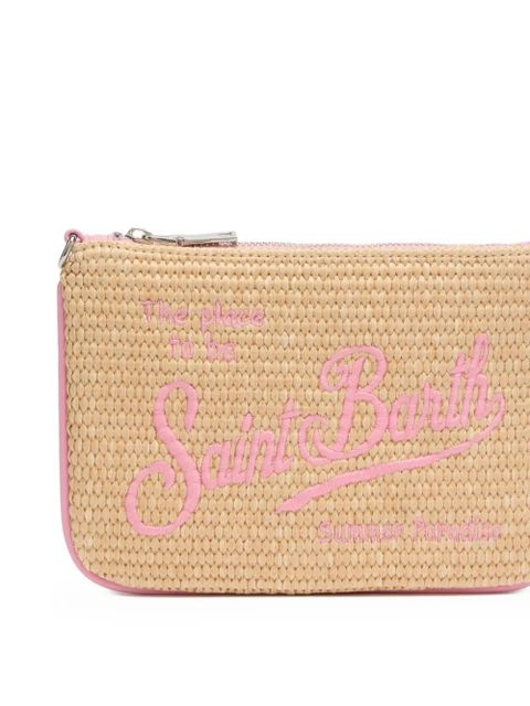 MC2 Saint Barth mini Parisienne straw shoulder bag - 1121 EMBROIDERED